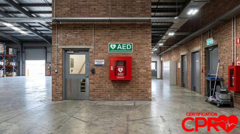 AED Emergency Equipment in Austin Facility.