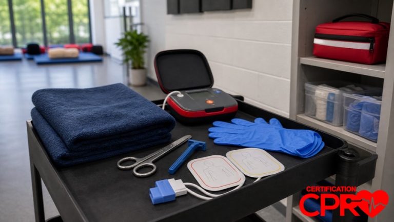 AED training supplies for special situations in CPR classes in Austin.