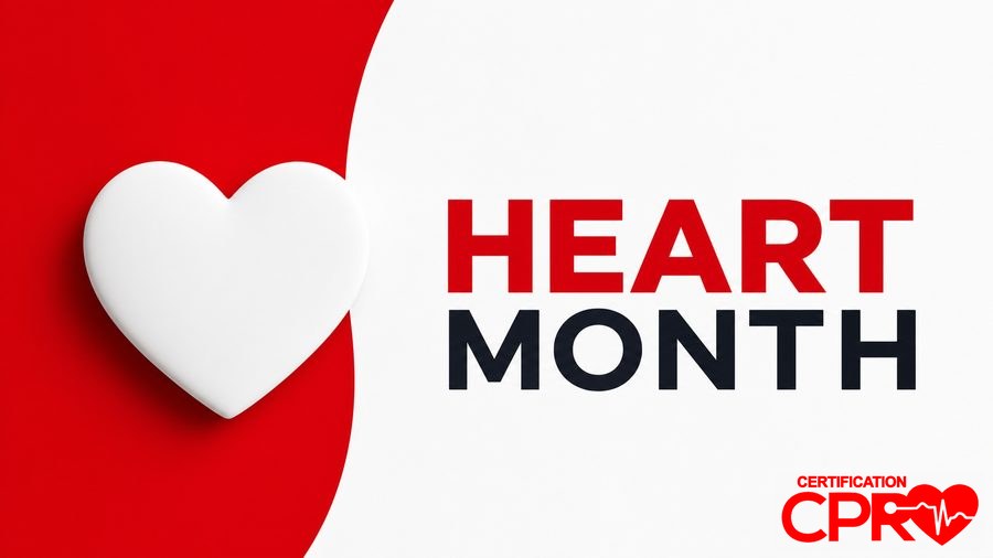 Heart Month awareness graphic for CPR readiness in Austin.