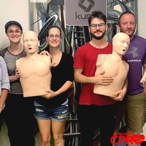 CPR certification training with mannequins in Austin. Learn life-saving skills from certified instr.